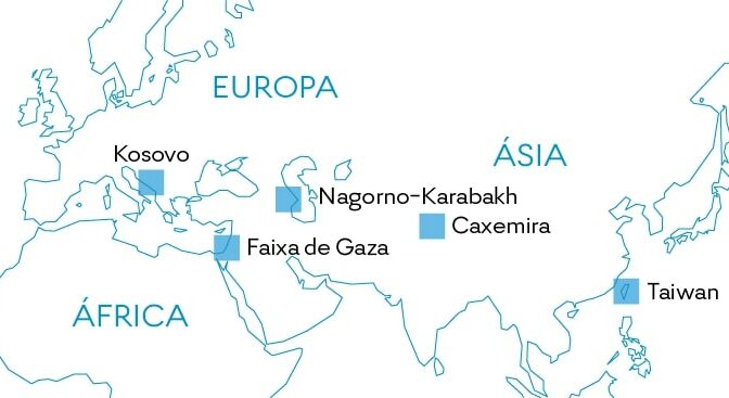 Pequenos territórios, grandes problemas: conheça cinco pedaços de terra que podem ser rastilhos de grandes guerras