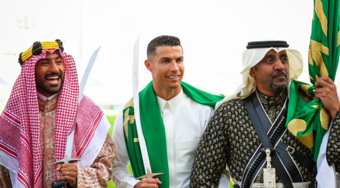 Cristiano Ronaldo, o novo avançado da ambição internacional da Arábia Saudita