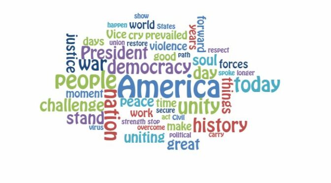 As 10 palavras que Joe Biden mais repetiu no discurso de tomada de posse